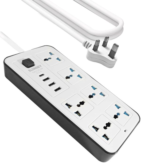 Power Extension Cord 6 Universal + 3USB - Image 5