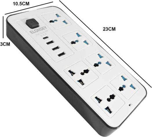 Power Extension Cord 6 Universal + 3USB - Image 4